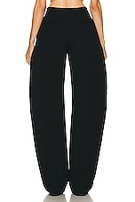 THE ATTICO Long Pant in Black, view 3, click to view large image.