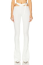 THE ATTICO Jersey Pant in White, view 1, click to view large image.