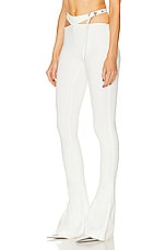 THE ATTICO Jersey Pant in White, view 3, click to view large image.