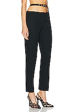 THE ATTICO Gabardina Long Pant in Black, view 2, click to view large image.