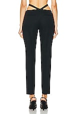 THE ATTICO Gabardina Long Pant in Black, view 4, click to view large image.