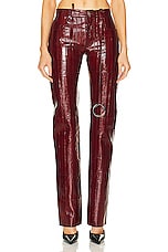 THE ATTICO For FWRD Straight Long Pant in Dark Grapes, view 1, click to view large image.