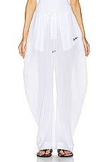 THE ATTICO Long Pant in White, view 1, click to view large image.