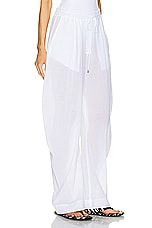 THE ATTICO Long Pant in White, view 2, click to view large image.