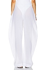 THE ATTICO Long Pant in White, view 4, click to view large image.