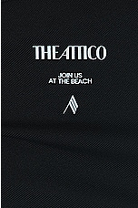 THE ATTICO Asymmetrical Skirt in Black, view 6, click to view large image.