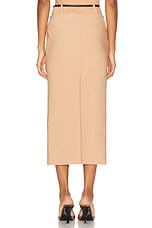 THE ATTICO Midi Skirt in Nude, view 4, click to view large image.