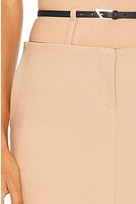 THE ATTICO Midi Skirt in Nude, view 6, click to view large image.