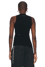 THE ATTICO Sleeveless Top in Black, view 4, click to view large image.