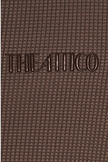 THE ATTICO Oversized Shirt in Dark Brown, view 6, click to view large image.