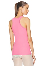THE ATTICO Delice Polo Tank in Pink, view 3, click to view large image.