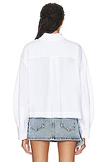 THE ATTICO Jill Shirt in White, view 3, click to view large image.