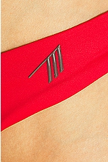 THE ATTICO Strapless Bikini Set in Red, view 5, click to view large image.