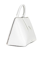 THE ATTICO Monday Top Handle Bag in White, view 3, click to view large image.