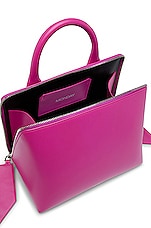 THE ATTICO Monday Top Handle Bag in Fuchsia, view 5, click to view large image.