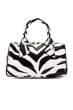 THE ATTICO Friday Crossbody Bag in White & Black, view 4, click to view large image.