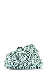 THE ATTICO Midnight Clutch in Milk Mint, view 4, click to view large image.