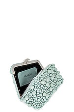 THE ATTICO Midnight Clutch in Milk Mint, view 6, click to view large image.