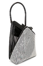 THE ATTICO Sunset Top Handle Bag in Crystal & Black, view 5, click to view large image.