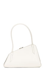 THE ATTICO Sunrise Shoulder Bag in Ivory, view 3, click to view large image.