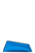 THE ATTICO Long Night Clutch in Turquoise, view 3, click to view large image.