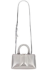 THE ATTICO Friday Crossbody Bag in Silver, view 1, click to view large image.