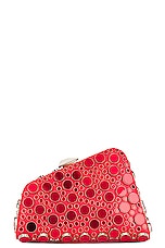 THE ATTICO Midnight Clutch in Vibrant Red, view 4, click to view large image.