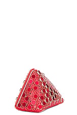 THE ATTICO Midnight Clutch in Vibrant Red, view 5, click to view large image.