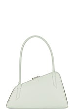 THE ATTICO Sunrise Shoulder Bag in Aquamarine, view 3, click to view large image.