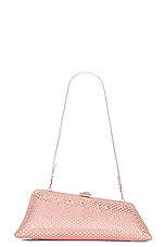 THE ATTICO Long Night Clutch in Soft Pink, view 1, click to view large image.