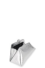 THE ATTICO 8.30 PM Clutch in Silver, view 5, click to view large image.