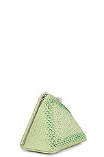 THE ATTICO Midnight Clutch in Lime, view 5, click to view large image.