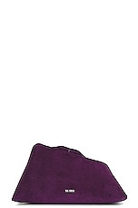 THE ATTICO 8.30 PM Clutch in Dark Grapes, view 1, click to view large image.