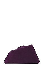 THE ATTICO 8.30 PM Clutch in Dark Grapes, view 3, click to view large image.
