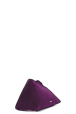THE ATTICO 8.30 PM Clutch in Dark Grapes, view 4, click to view large image.
