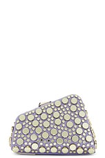 THE ATTICO Midnight Clutch in Lavender & Daffodil, view 4, click to view large image.