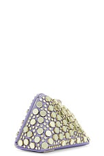 THE ATTICO Midnight Clutch in Lavender & Daffodil, view 5, click to view large image.