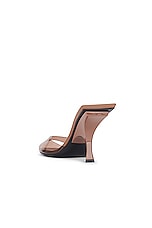 THE ATTICO Ester Mule in Chocolate, view 3, click to view large image.
