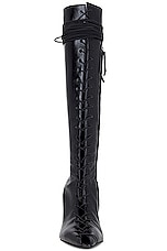 THE ATTICO Morgan High Boot in Black, view 4, click to view large image.