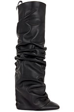 THE ATTICO Rea Tube Boot in Black, view 1, click to view large image.