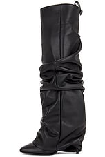 THE ATTICO Rea Tube Boot in Black, view 5, click to view large image.