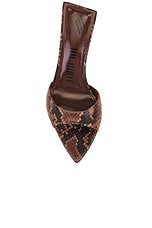 THE ATTICO Ester Mule Sandal in Brown & Black, view 4, click to view large image.