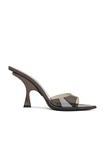 THE ATTICO Ester Mule in Dark Grey, view 1, click to view large image.