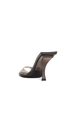 THE ATTICO Ester Mule in Dark Grey, view 3, click to view large image.