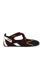フラットシューズ The Attico Modern Flat Shoes With Cross-Strap Detail THE ATTICO Grid studded suede slingback point-toe flats