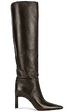 シューズ・サンダルその他 The Attico Sienna black leather high boot THE ATTICO Sienna Tube Boot in Denim Washed | FWRD