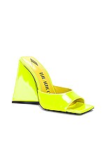 THE ATTICO Devon 105 Mule in Fluo Yellow, view 2, click to view large image.