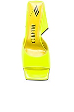 THE ATTICO Devon 105 Mule in Fluo Yellow, view 4, click to view large image.