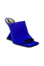 THE ATTICO Cheope 105 Mule in Cobalt Blue, view 2, click to view large image.