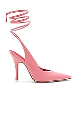 THE ATTICO Venus 105 Slingback Pump in Peach, view 1, click to view large image.